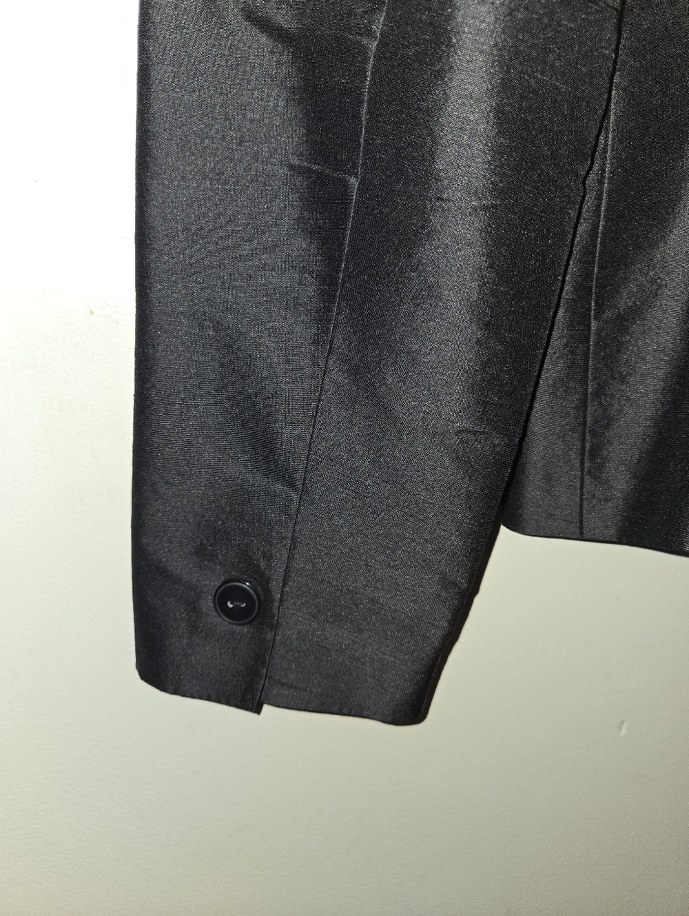 Vintage Talbots Pure Silk Blazer Black Size 6 Classic Tailored Quiet Luxury - Picture 5 of 7